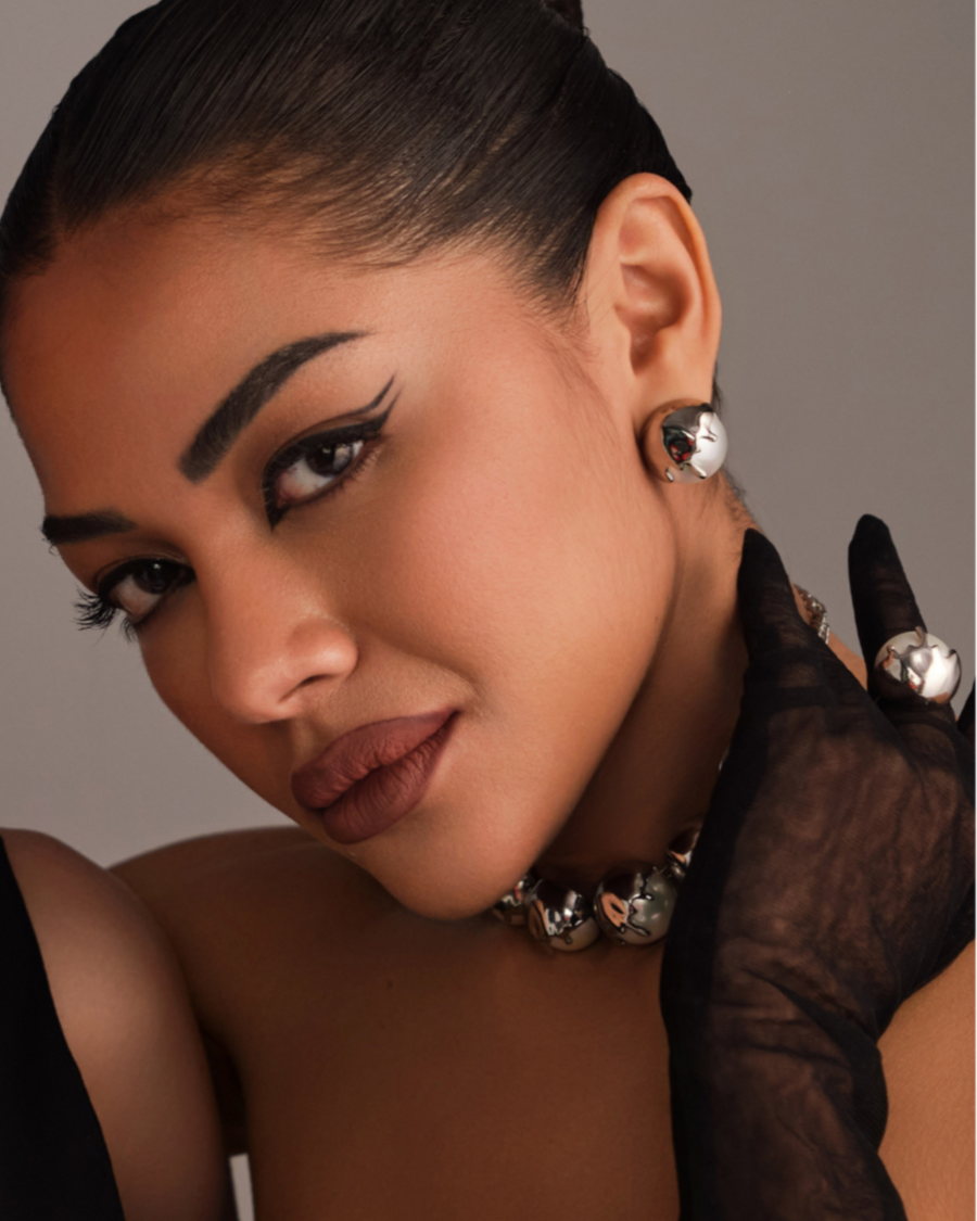 Dune Studs - Chrome