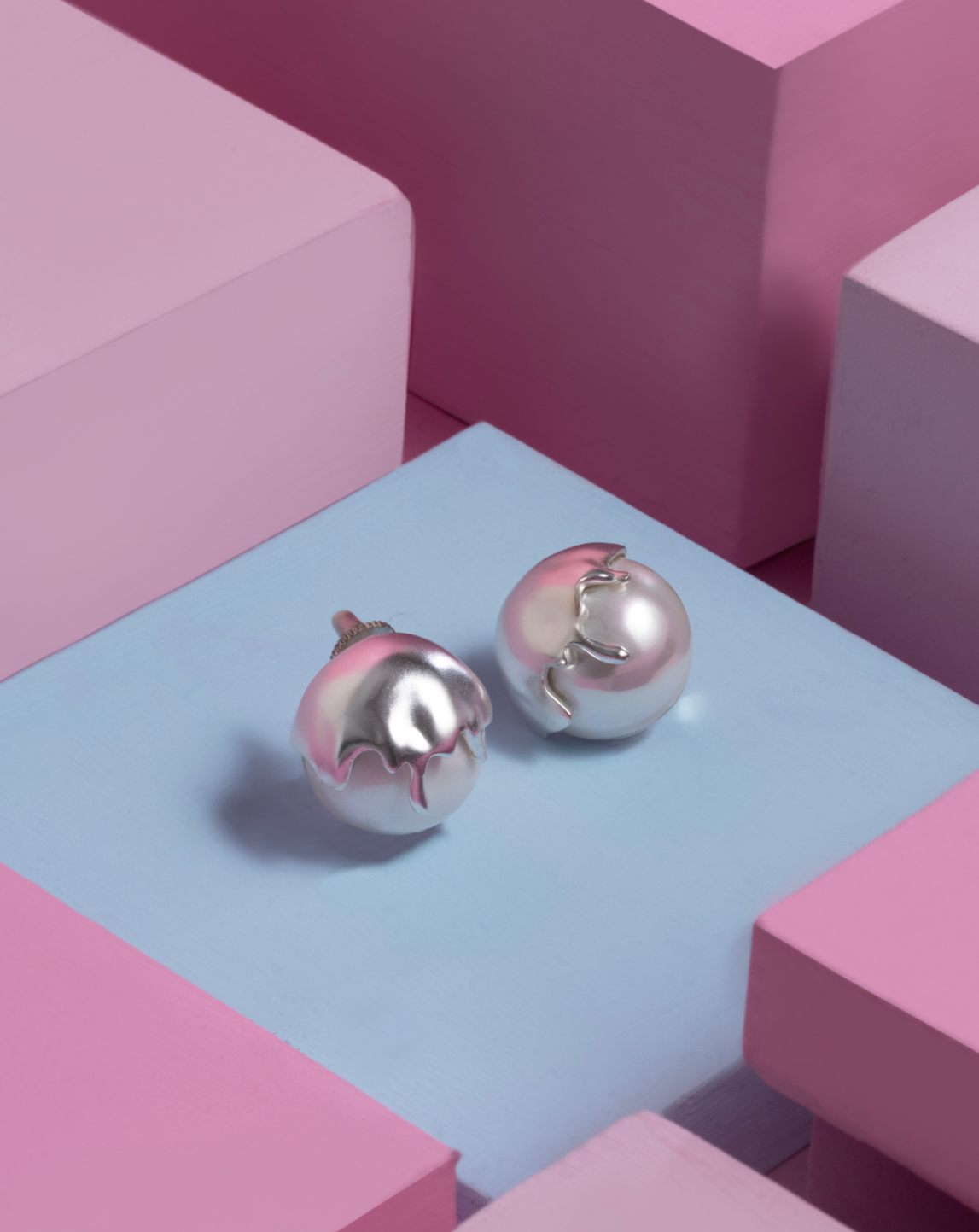 Dune Studs - Silver