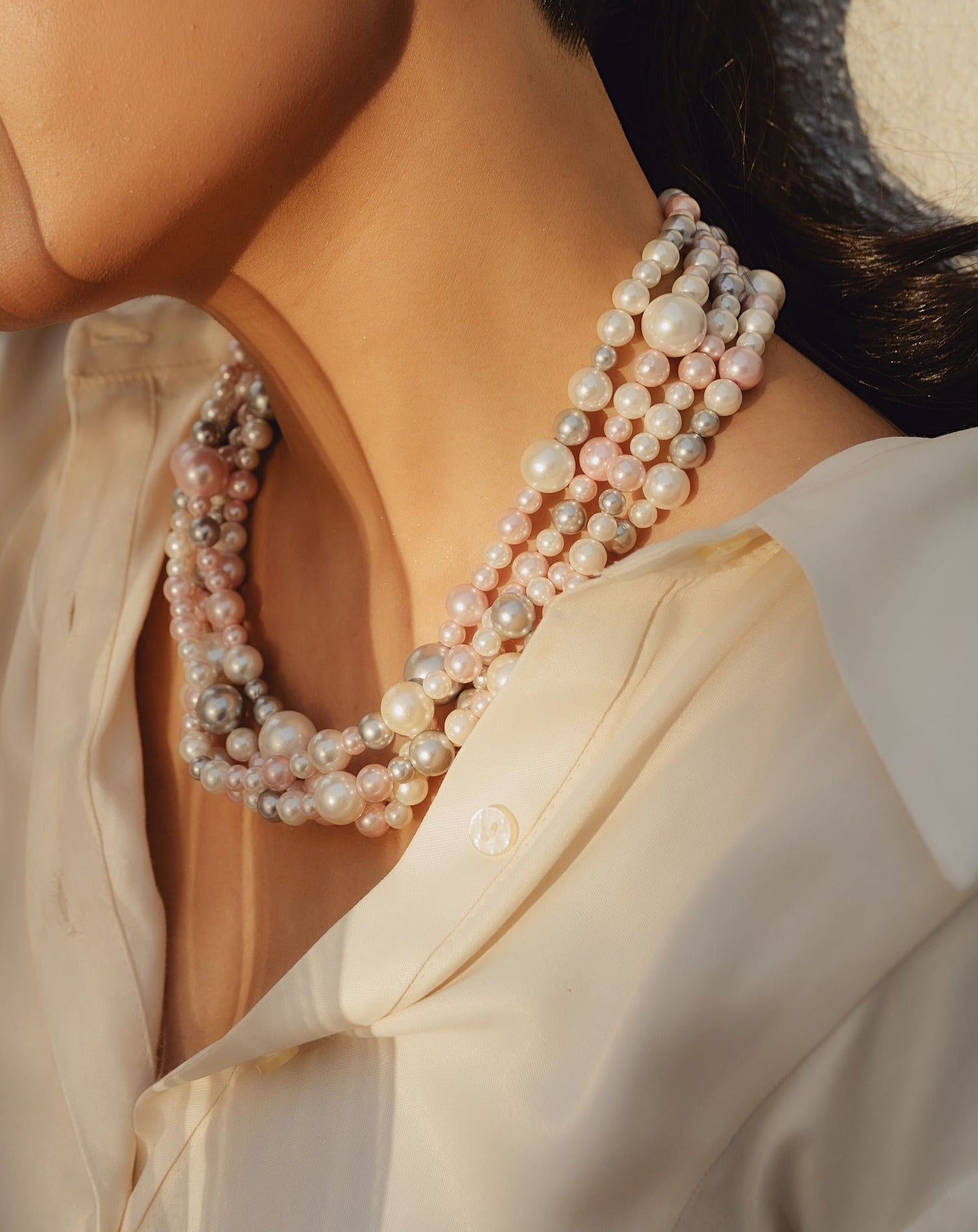 Pink, Silver & White Mixed - Anaash