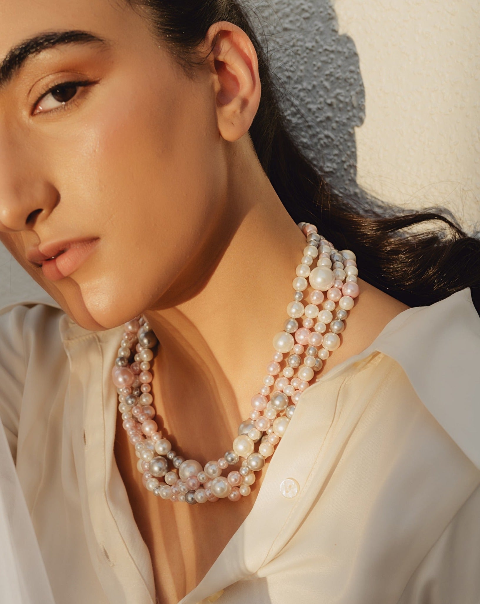 Pink, Silver & White Mixed - Anaash