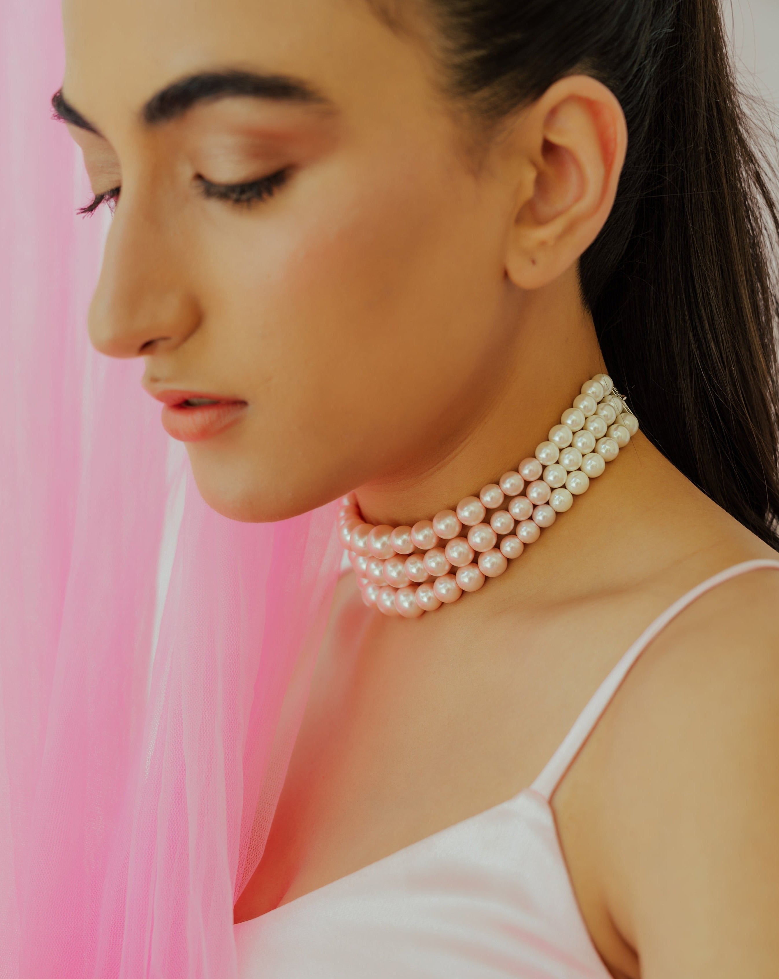 Ombre Pink Choker