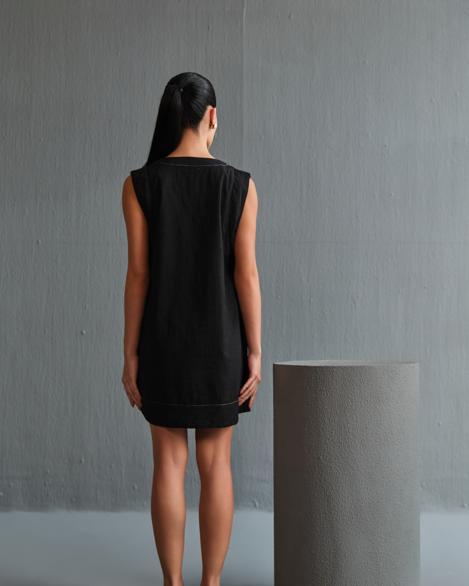 Aur Shift Dress - Noir