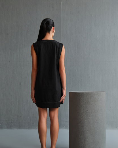 Aur Shift Dress - Noir