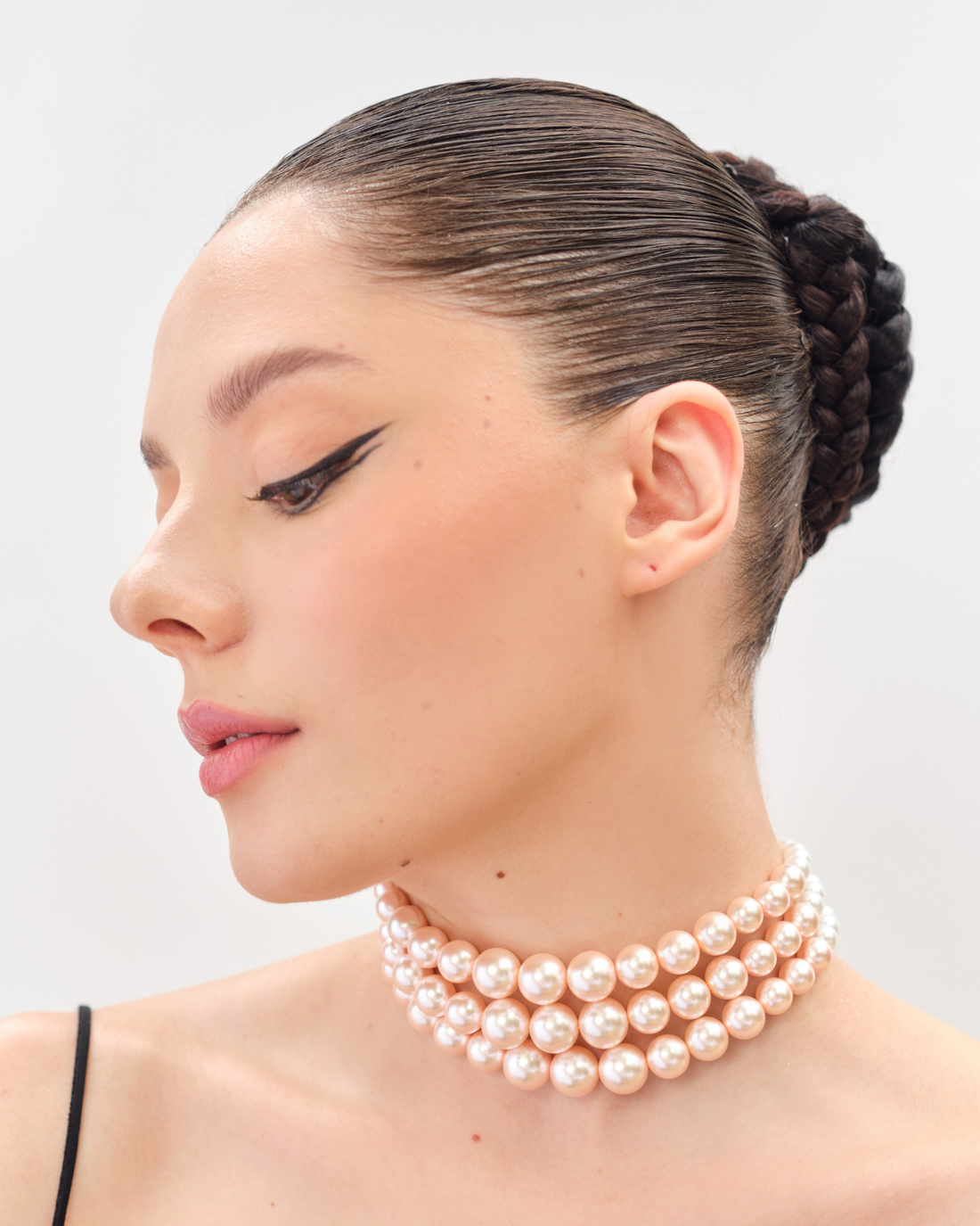 Ombre Pink Pearl Choker