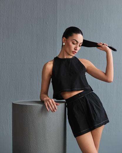 Amor Shorts Set - Noir