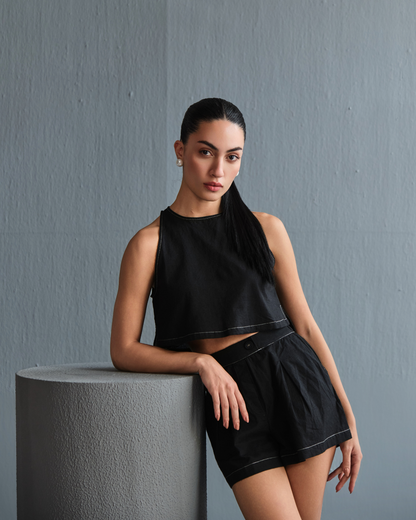 Amor Shorts Set - Noir