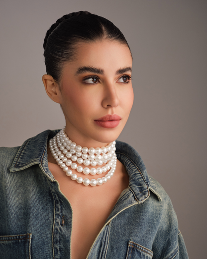 Major Pearl Necklace - White