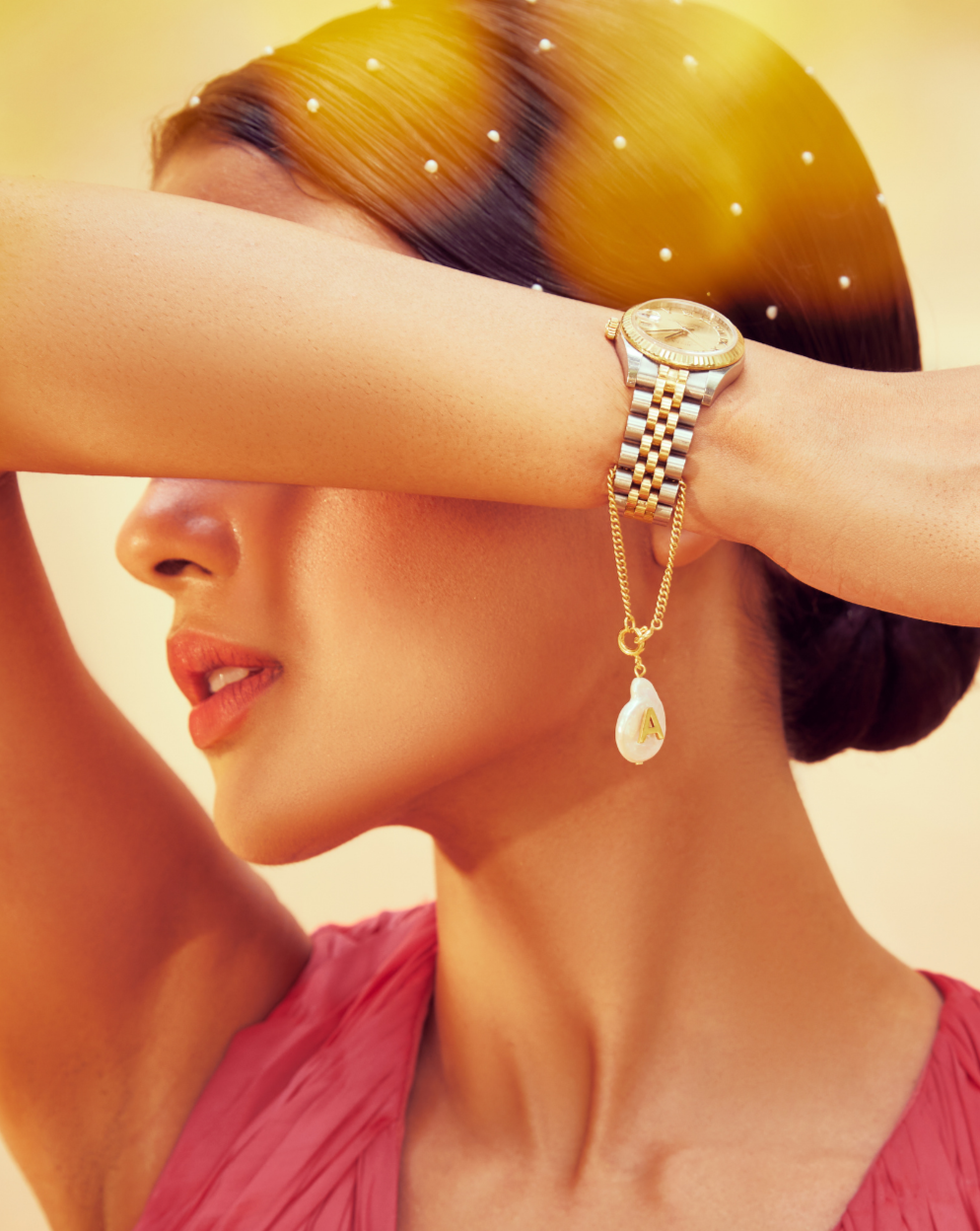 Women Pearl Bracelet Watches - Newness Bharain
